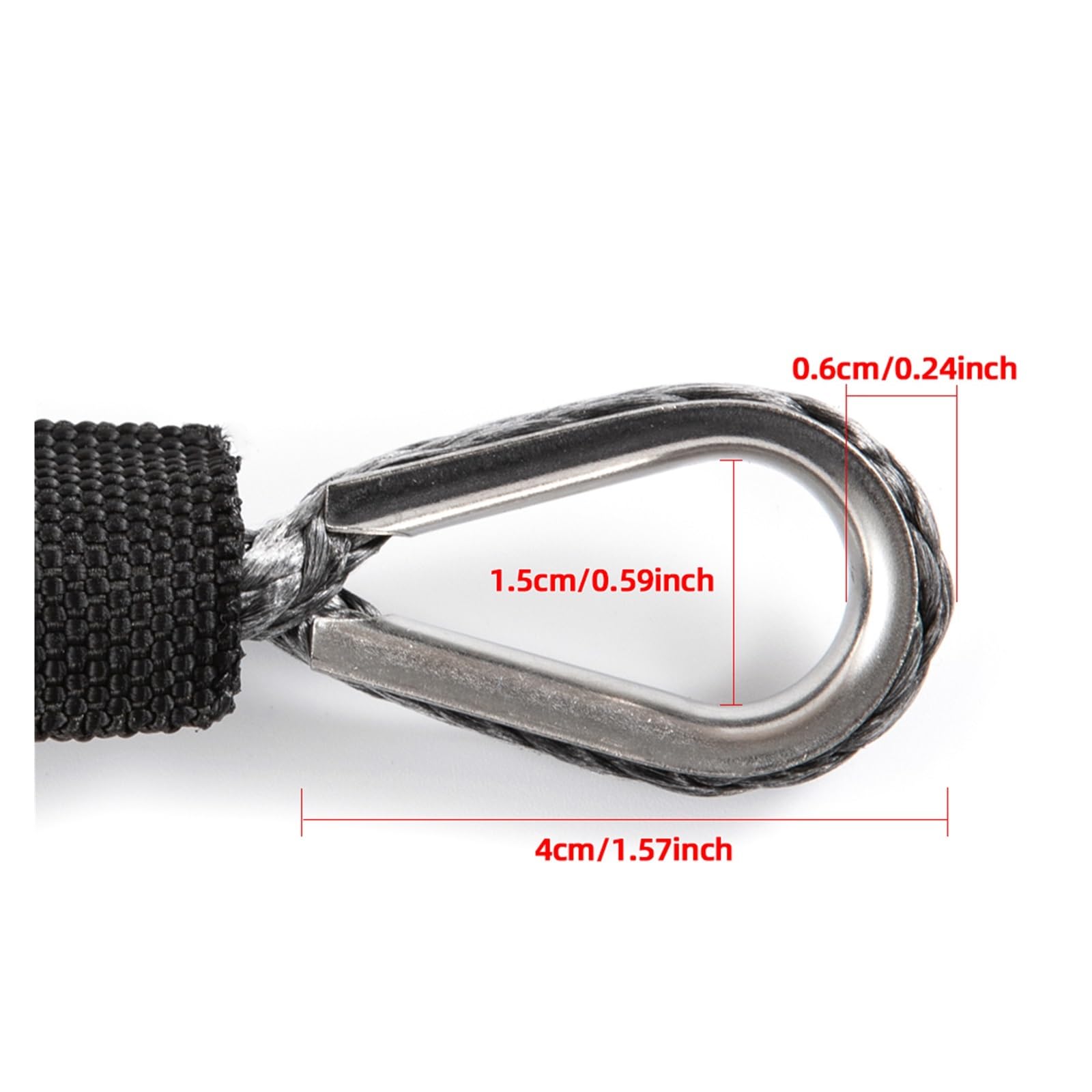 6mm X 15m 1/4 ''X 50ft 7700LBs Kabel Plazmowy Syntetyczna Wciągarka Linowa Z Osłoną Akcesoria Samochodowe Do ATV UTV Off-Road Solidna I Niezawodna