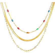 PINKPIN Gold Plated Necklaces for Women Dainty Layered Necklace for Women Gold Choker Necklace Layered Necklaces for Women Gift