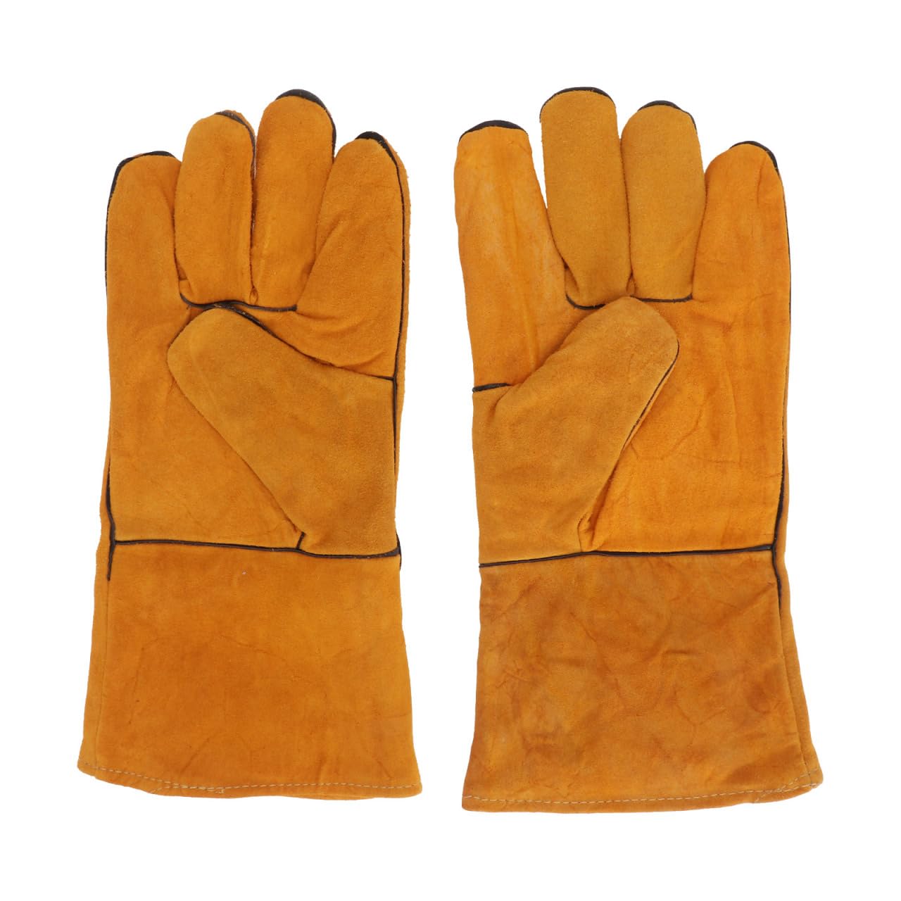 IWOWHERO Anti Bite Gloves for Pets Protective Training Gloves with Double-Layer Cowhide Skin Friendly and Bite Resistant 13.40 Inch for Safe Handling of Dogs Cats Birds and Reptiles