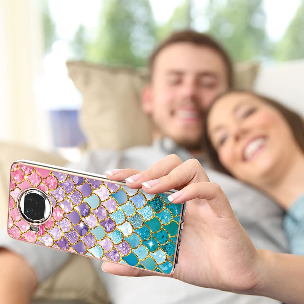 Cover SEAHAI Per Xiaomi Mi 10T Lite – Custodia Sottile In TPU Con Glitter E Motivo Squama, Antiurto, Supporta Ricarica Wireless - 2