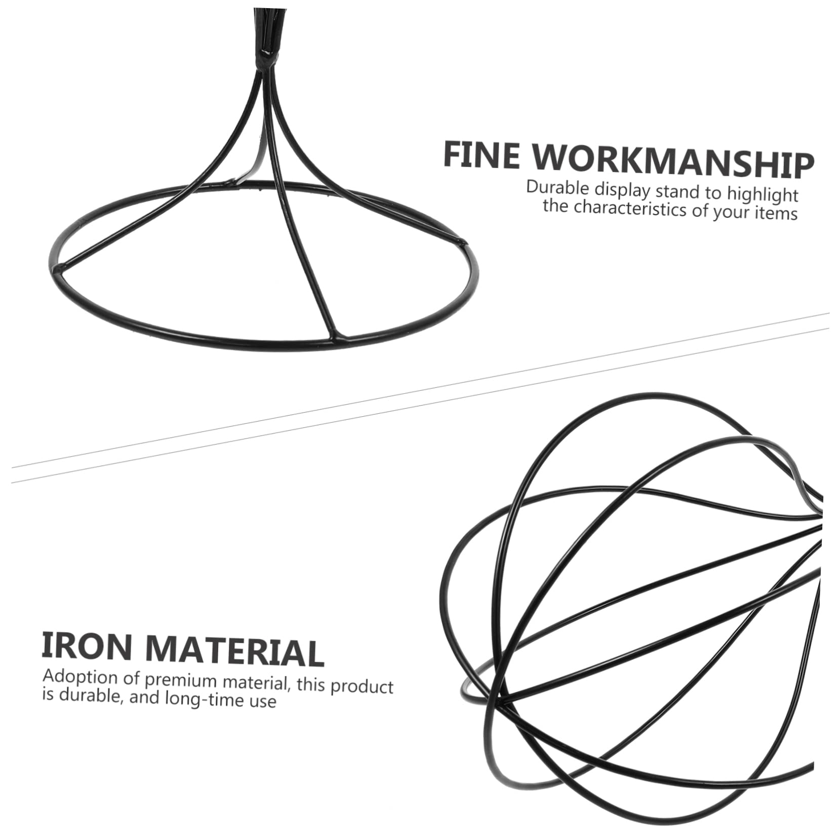 1 Pc Perchero De Hierro Forjado Soportes Para Sombreros Para Exhibir Sostenedor Del Sombrero Del Cubo Expositor De Gorros Cabeza De Maniquí Peluca Capó Metal Planchar Escritorio
