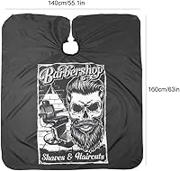 Vista 6 de ZJchao Capas para el cabello, capa de peluquería profesional, delantal de corte de pelo ajustable para peluquería casera