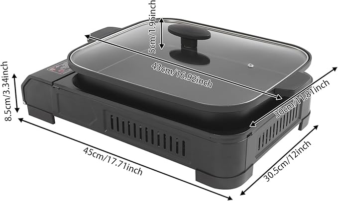 Estufa Portátil de Gas con Parrilla y Tapa, 1 Quemador, 2.1KW miniatura 3