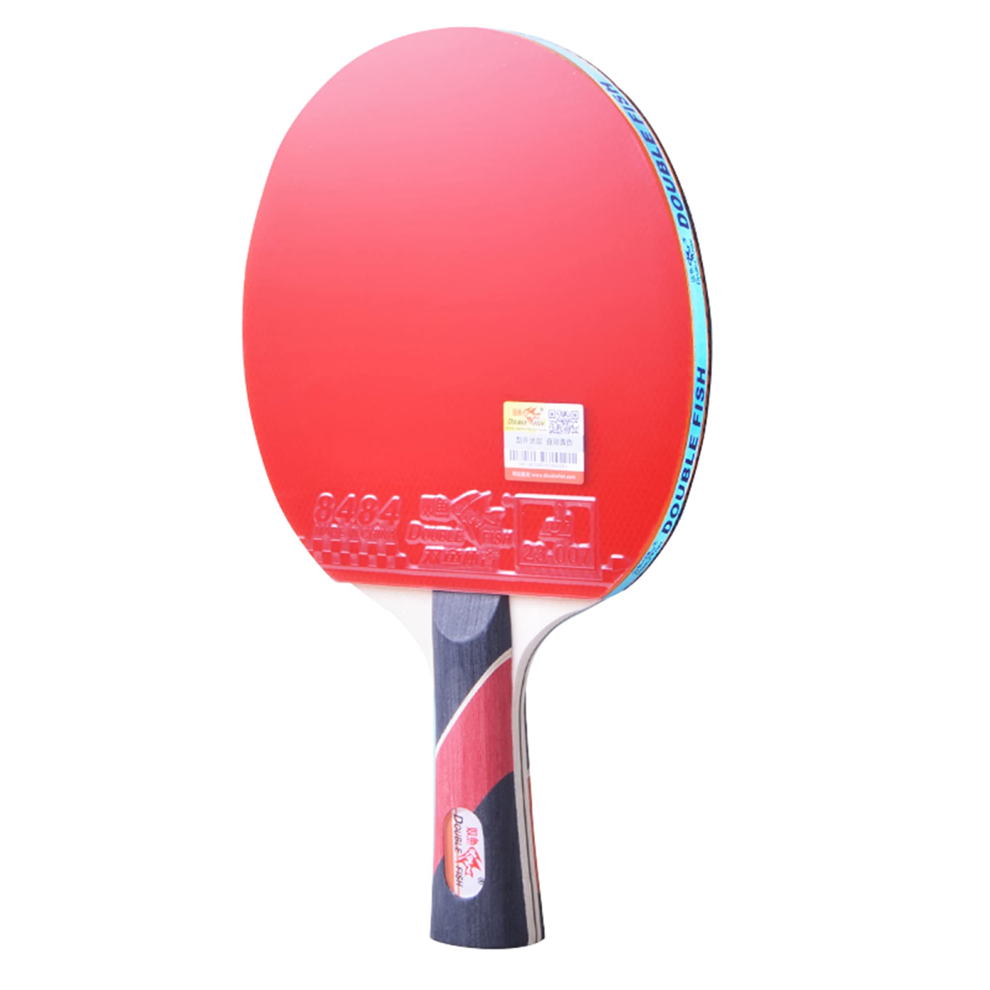 FDEFIRTFG Table tennis bats, Ping Pong Racket Paddle 1-Pack for Daily Training and Family Activities for Beginners / 4 Stars(Long handle)
