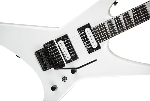 Miniatura 4 de Jackson JS Series Rhoads JS32 - Guitarra eléctrica gris satinado con cable de instrumento Fender de 10 pies, correa, afinador de clip de