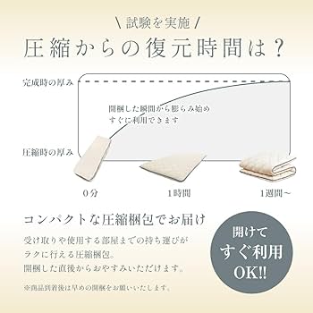 Amazon｜お布団工房 敷布団 日葵 シングルロング 3層構造 体圧