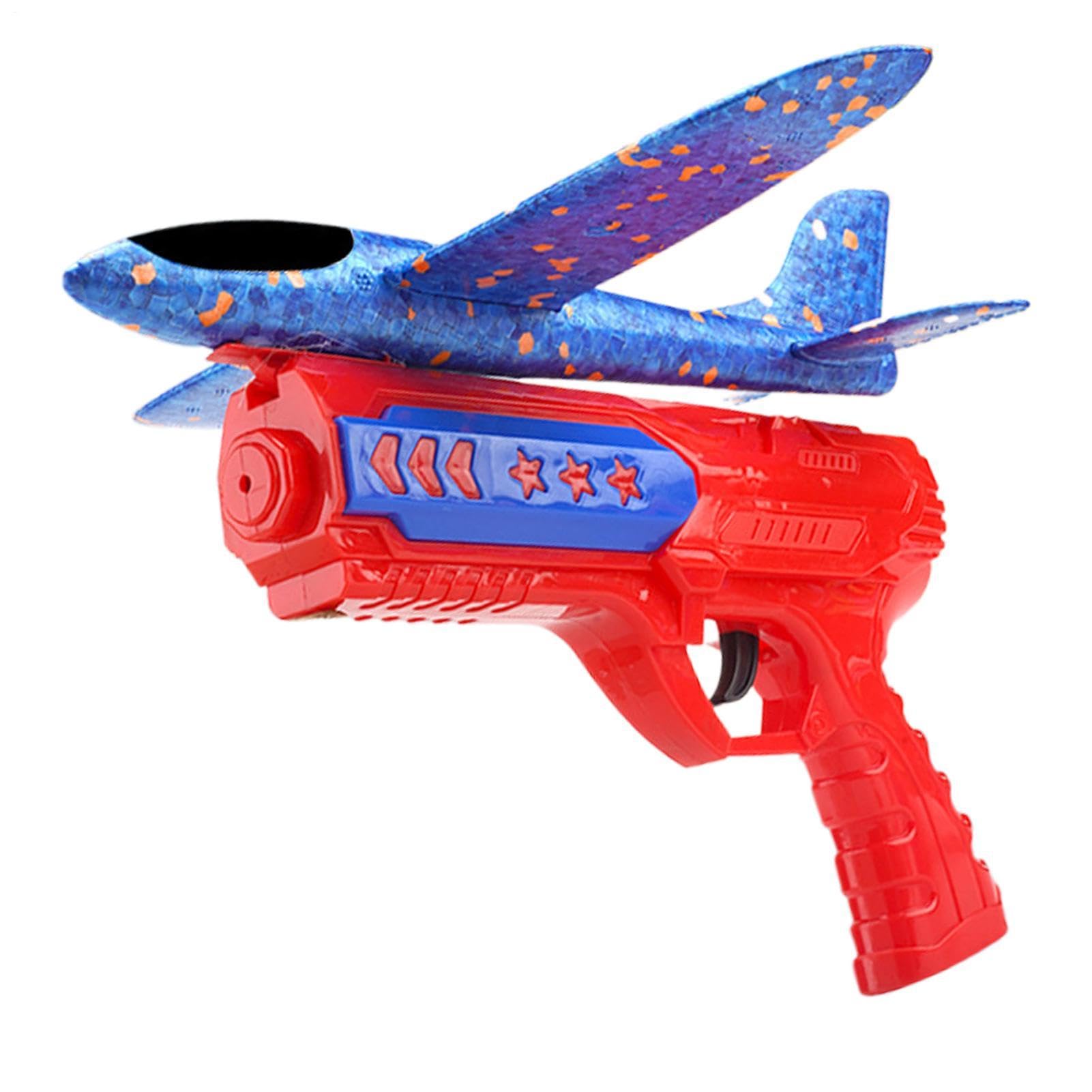 Genérico Avión Planeador: Juguete, Lanzador de Aviones de Espuma, avión catapulta con luz LED, Juego de Actividades al Aire Libre de Lanzamiento Manual fácil, Modelo de Vuelo, Equipo de Juego i