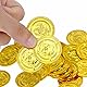 Goldge 50 Pcs Gold-Münzen Spielgeld für Kinder Spielzeug Mitgebsel mit Kindergeburtstag Kleine Geschenk für Party