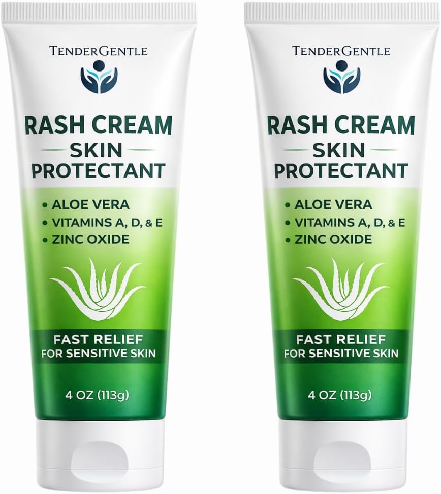 Skin Protectant Barrier Cream, Case of 24-4oz of Zinc Oxide Cream for Diaper Rashes, Chapped and Chafed Skin, and More - Made with Zinc, Vitamins A, D, E, and Aloe