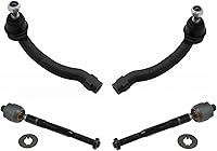 Vista 108 de TRQ Juego de varillas de acoplamiento delanteras interiores y exteriores, 4 piezas, compatibles con Infiniti G35 03-09 Nissan 350Z 2003-2007