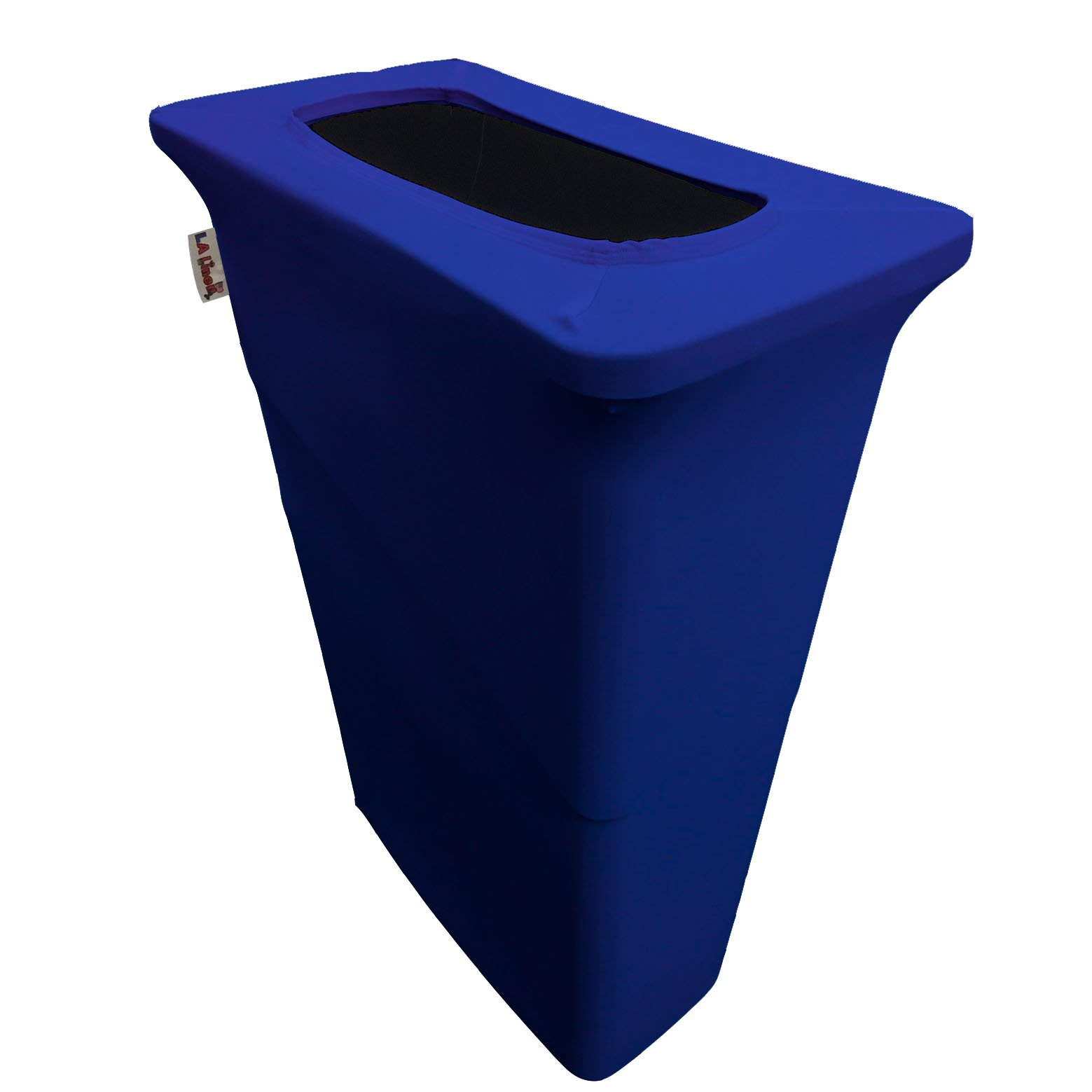 LA Linen Stretch Spandex Fitted Trash Can Cover for Slim Jim 23-Gallon, Bin Waste Container Cover, Outdoor Indoor Patio Backyard Decor, Royal Blue
