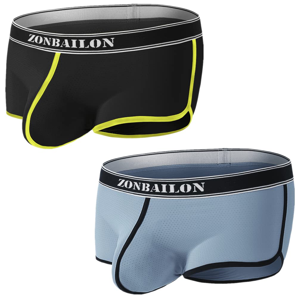 Buy Mens Sexy Underwear Boxer Briefs Men Bulge Enhancing Pouch Stretchy
