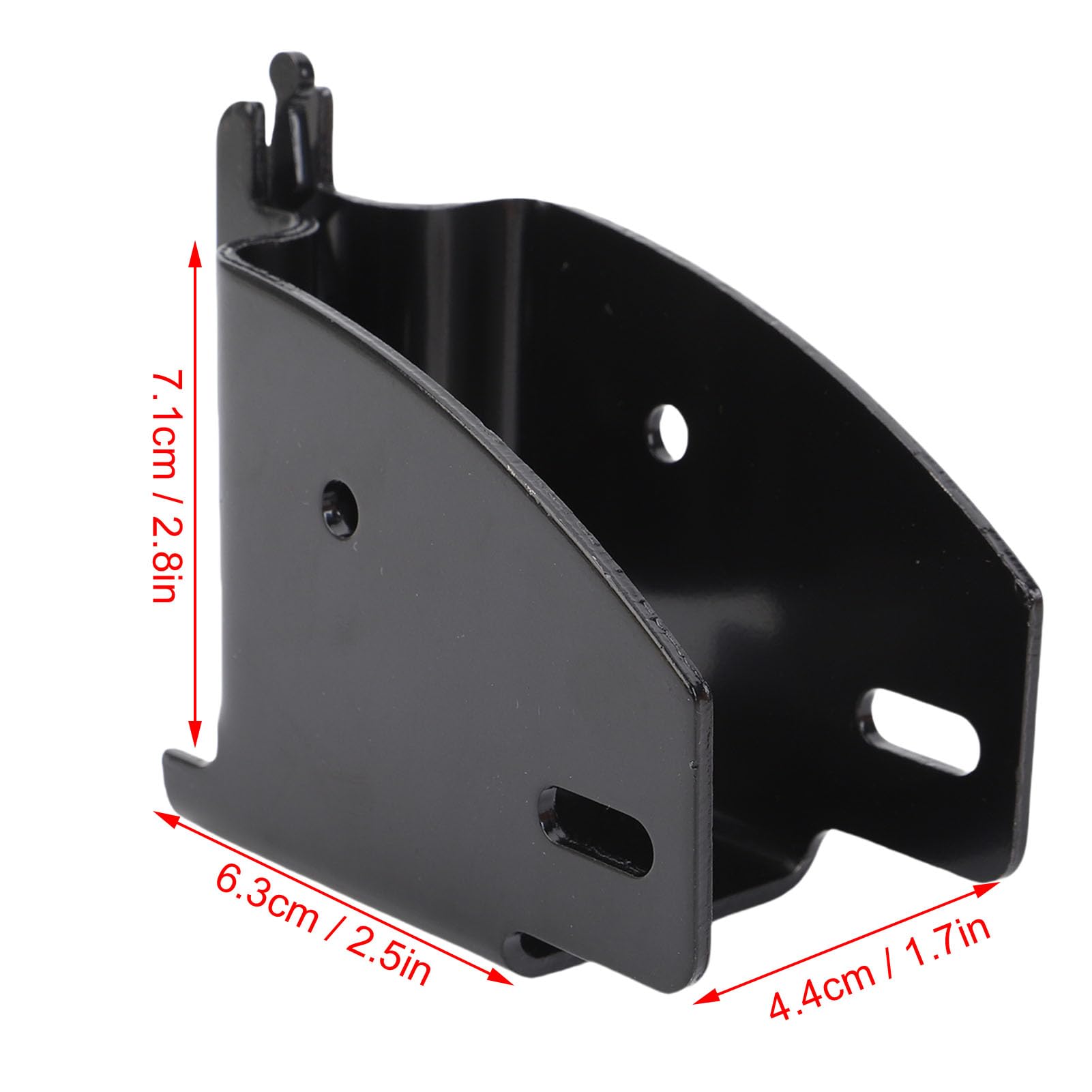 Asixxsix Embouts de rails E-Track pour poutres en bois, lot de 4. Accessoires réglables pour rails E-Track : installation facile. Accessoires pour remorques fermées. (Électrophorèse, noir)