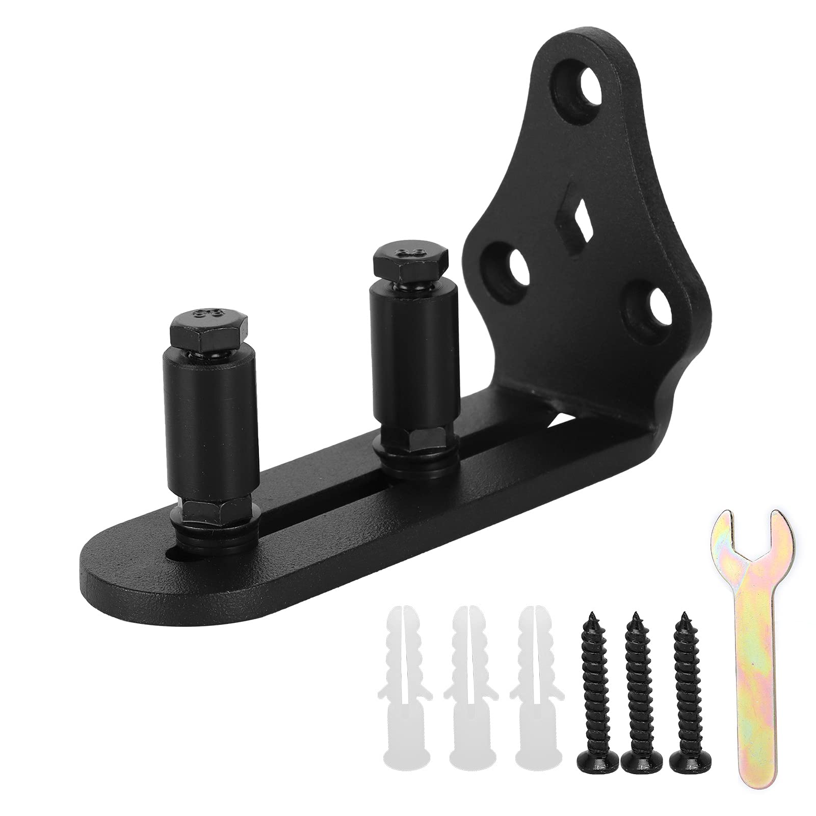 Sliding Barn Door Bottom Floor Guide, Barn Door Floor Guide Carbon Steel 3.9X2.6In Sliding Door Guide for Barn Doors for Indoor Doors for Sliding Doors