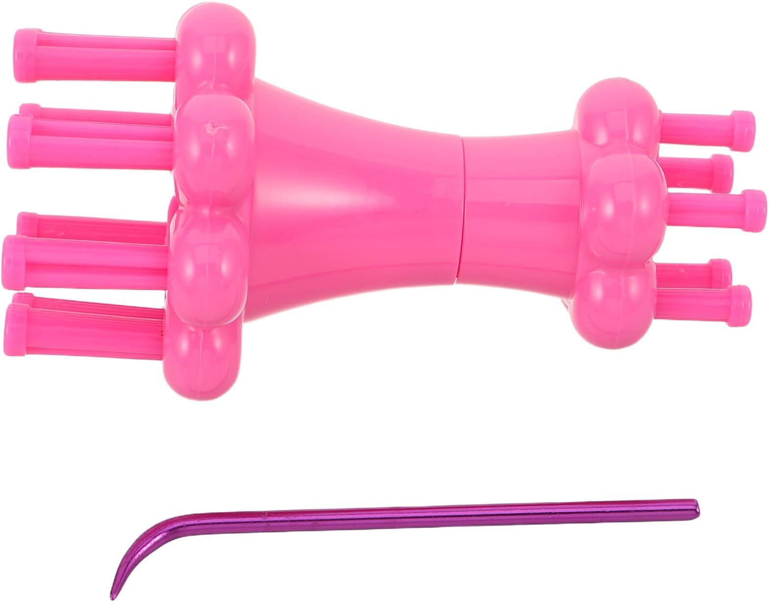 Dual Headed Knitting Tool for Yarn DIY Cord Maker Spool Crochet Hook Craft Weaving Tool for Hats Scarves and Projects