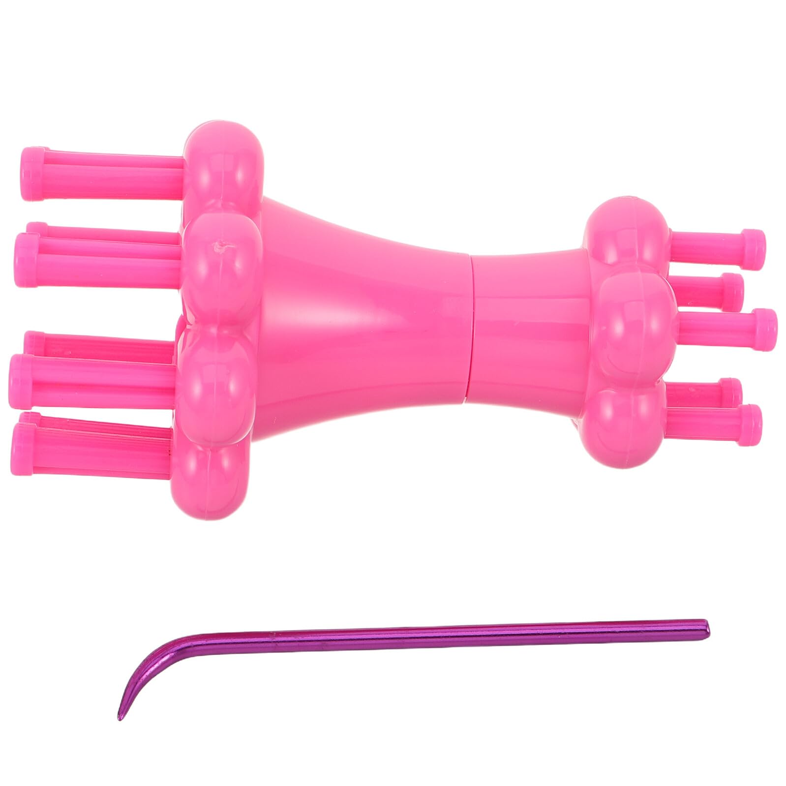 Dual Headed Knitting Tool for Yarn DIY Cord Maker Spool Crochet Hook Craft Weaving Tool for Hats Scarves and Projects