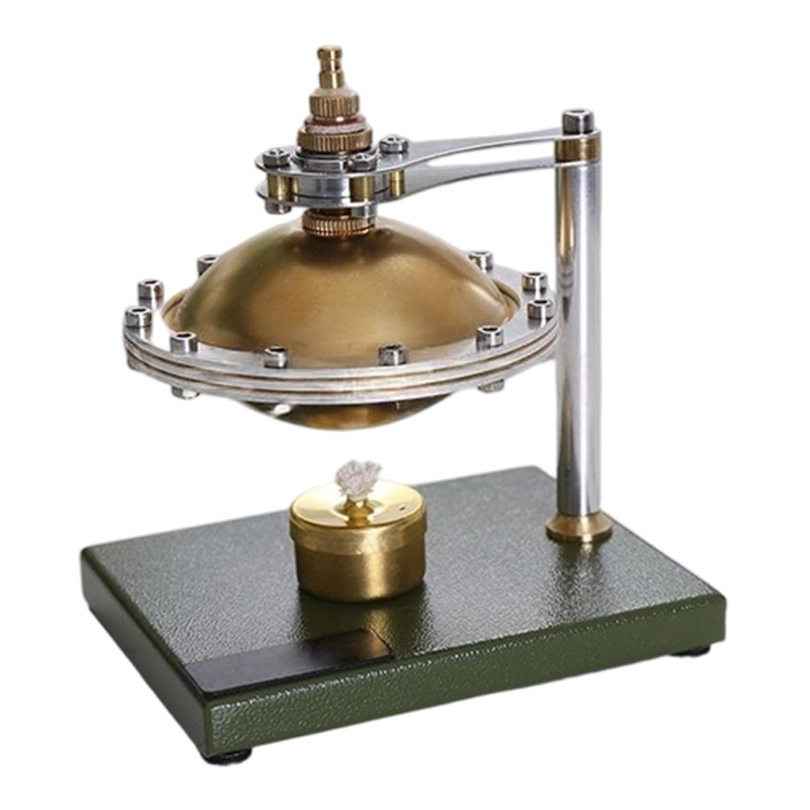Zusammenbau einer Dampfmaschine, fliegende Untertasse, Modell aus Metall, Dampfmaschinenmodell, Physik Lehrhilfe für die Demonstration Klassenzimmer, einfache