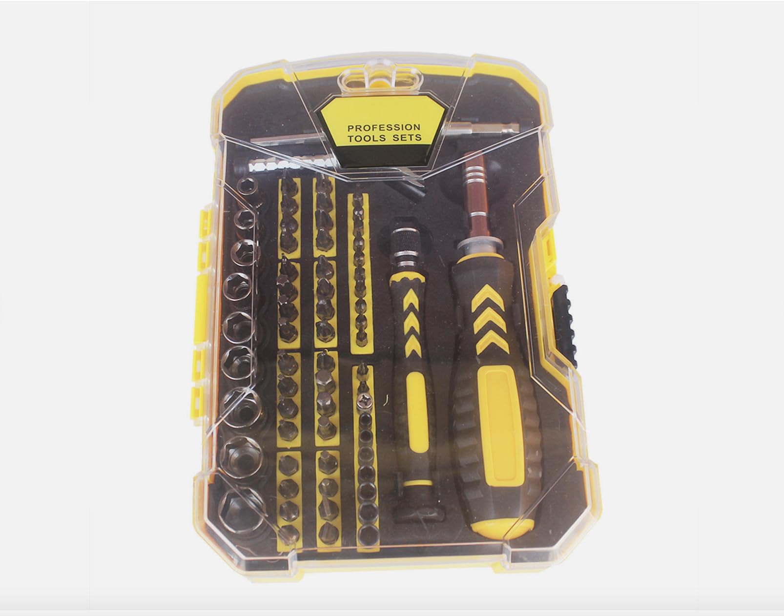 Boîte à outils complète avec 67 pièces de serrage haute précision