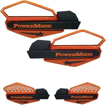 PowerMadd 34205 Star Series Handguard - Orange/Black