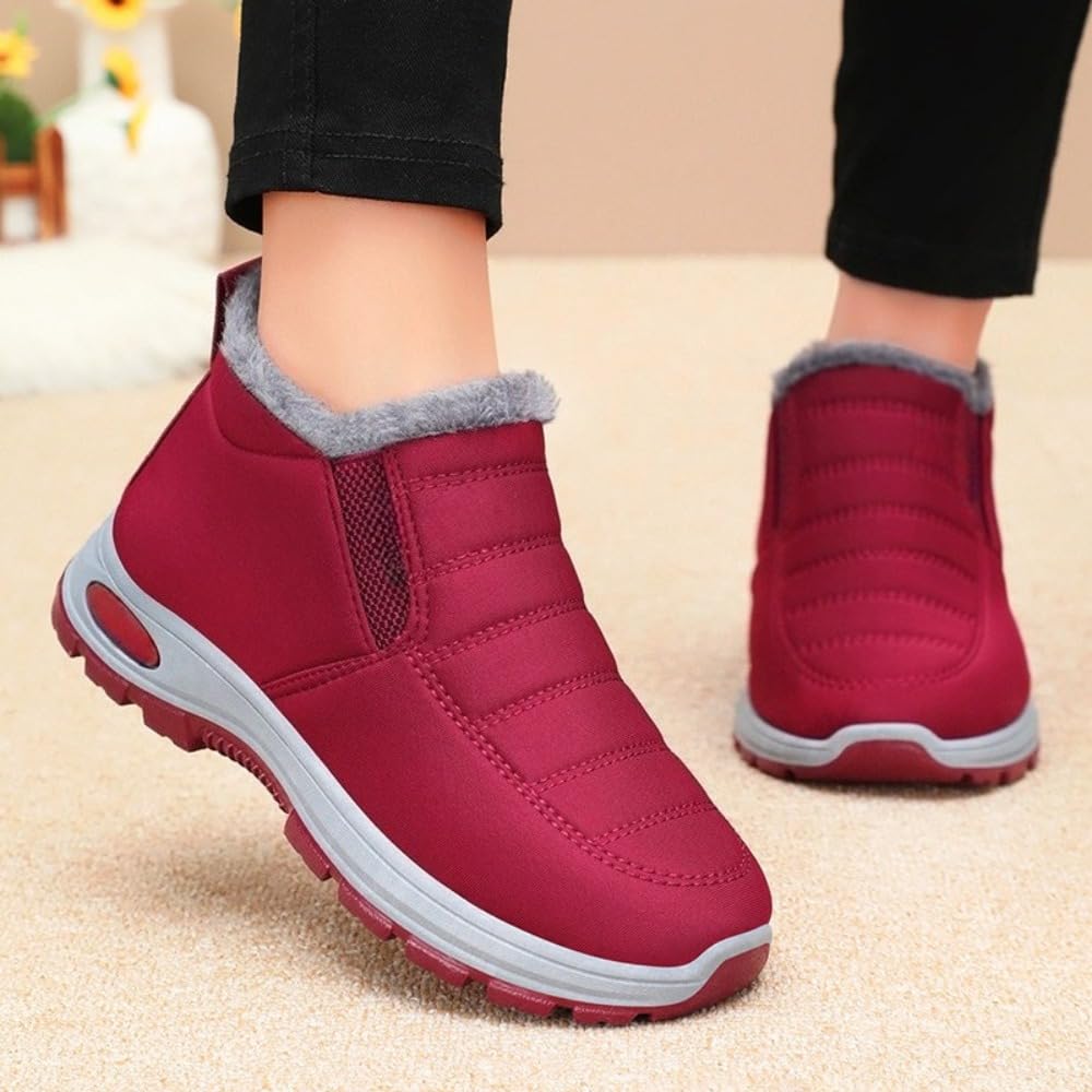 Scarpe ortopediche da donna, foderate in pelliccia, stivali caldi