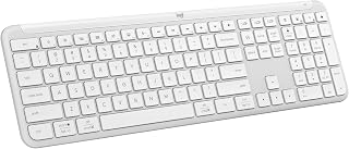 Logitech Signature Slim K950 Wireless Keyboard: Quiet Typing, Multi-Device Switch, Bluetooth, Multi-OS, Long Battery - Off-White