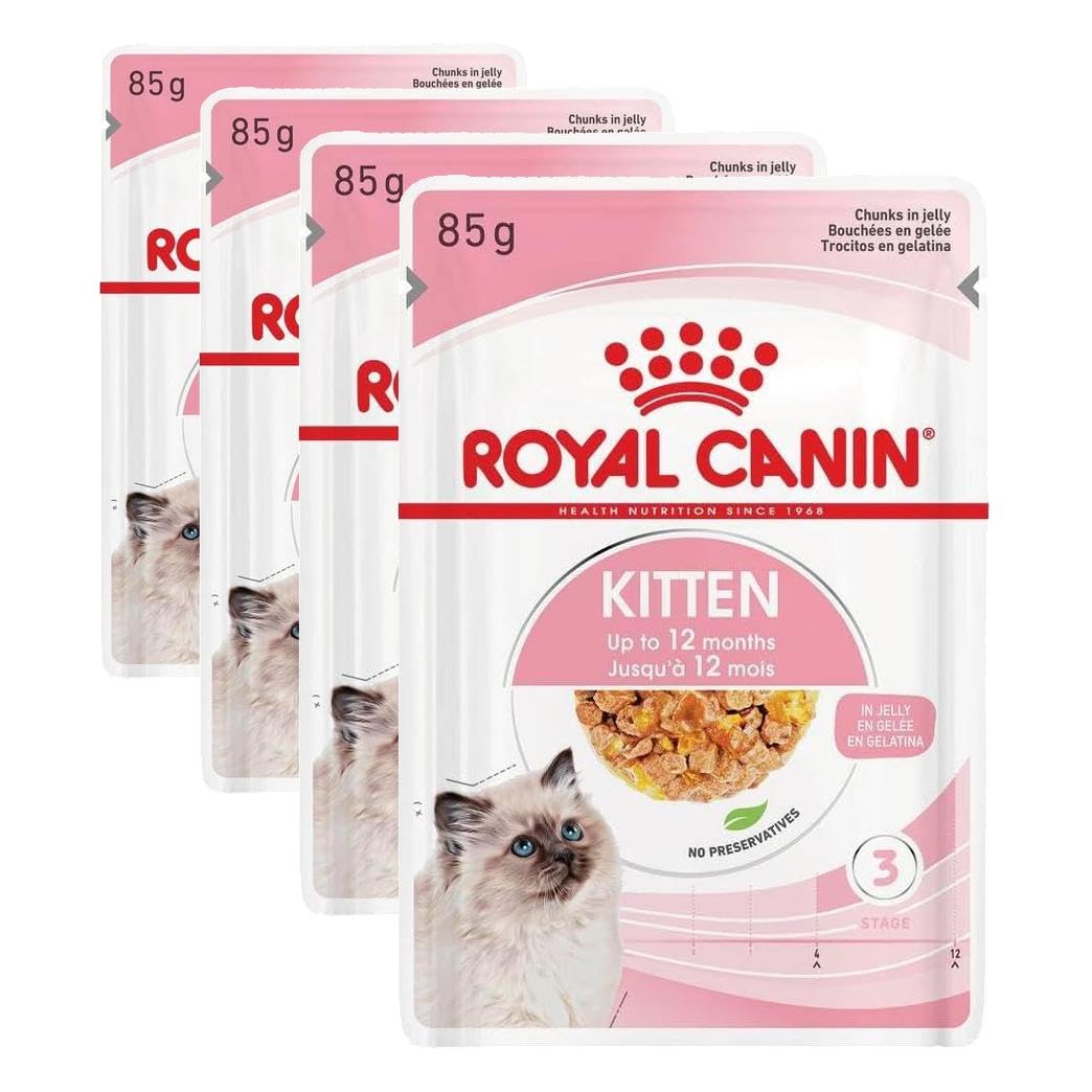 Royal Canin Kitten Jelly Kedi Yaş Mama 85 Gr (4 paketi)