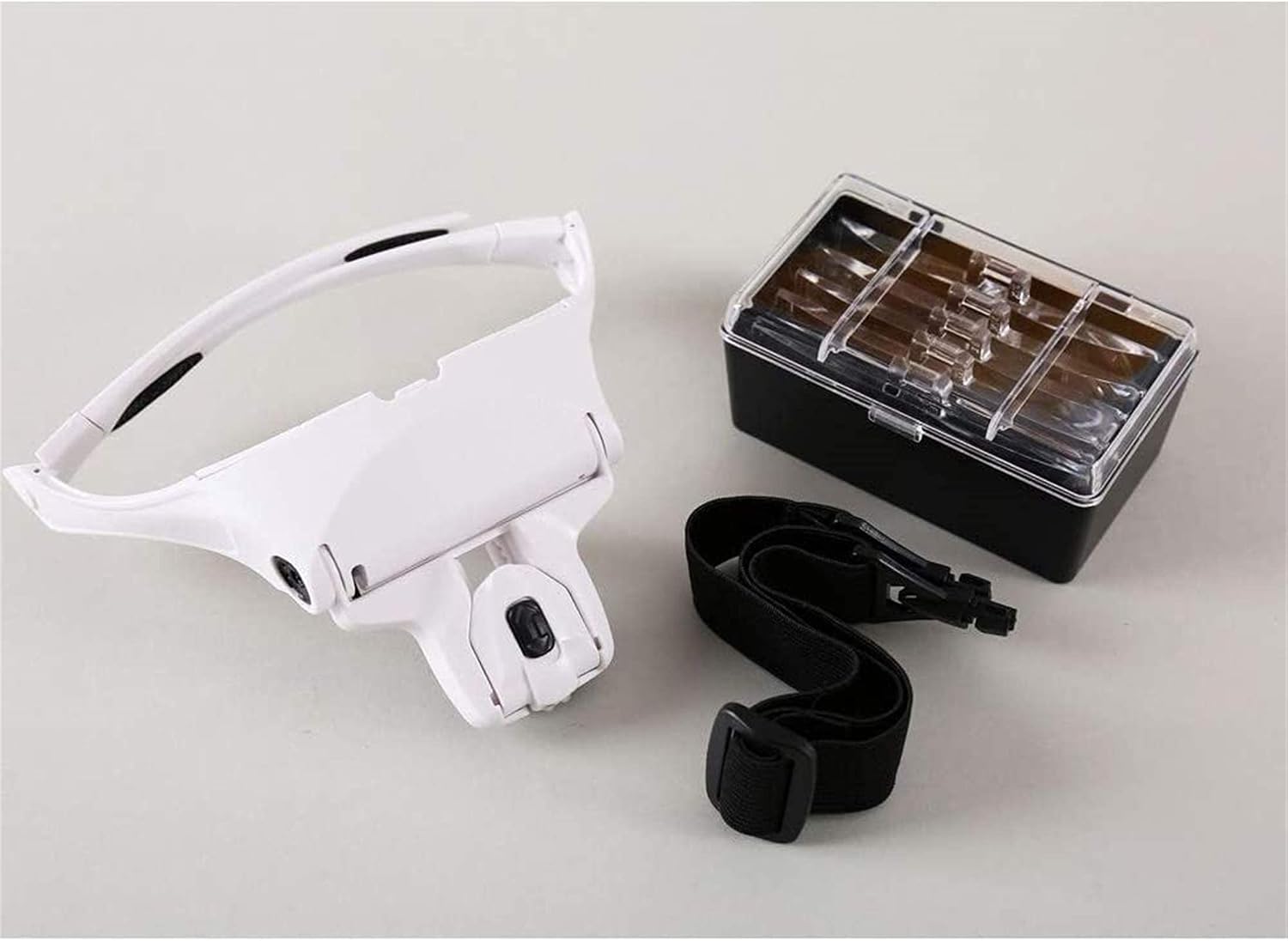 Headband Magnifier, Handheld Digital Magnifier, Head-Mounted Magnifying Glass, 1X 1.5X 2X 2.5X 3.5X Headband LED Magnifier Head Wearing Eye Reading Magnifying Glasses Soldering Repair Lamp Magnifier