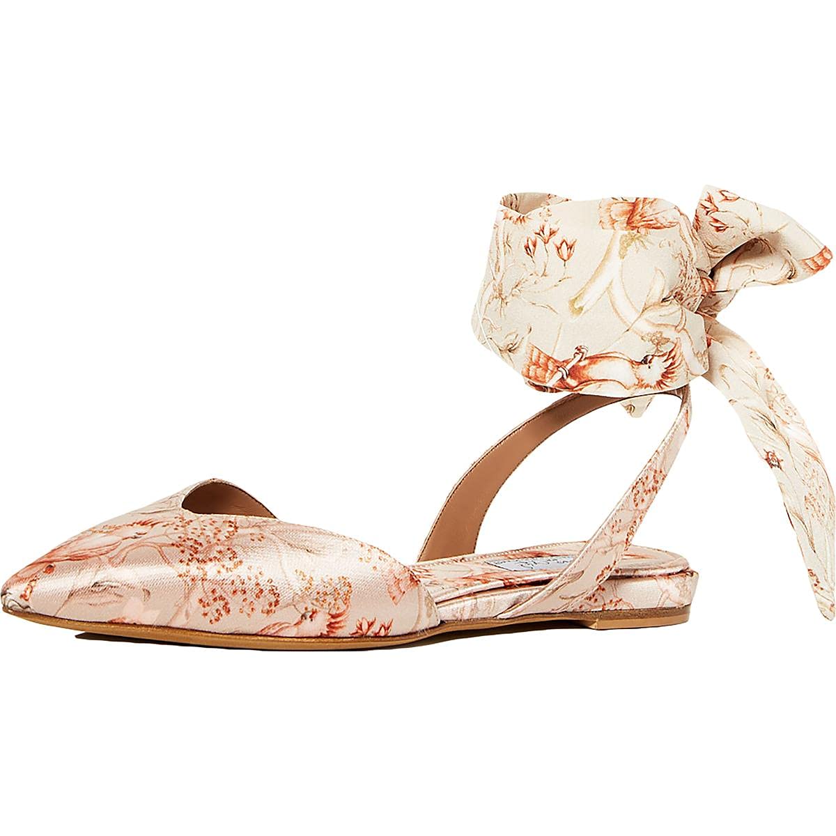 Womens Johanna Ortiz Satin Pointed Toe Ballet Flats