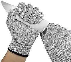 IKTU Cut Resistant Gloves, High Performance Level 5 Protection, Food Grade Kitchen Glove for Hand Safety while Cutting, Cooking, doing Yard Work (Free Size)