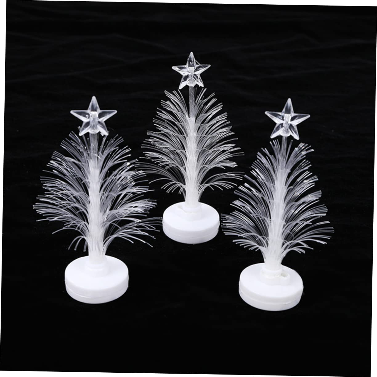 DOITOOL Led Fiber Optic Christmas Tree Night Light Assorted Patterns Easy to Set up for Home Bedroom