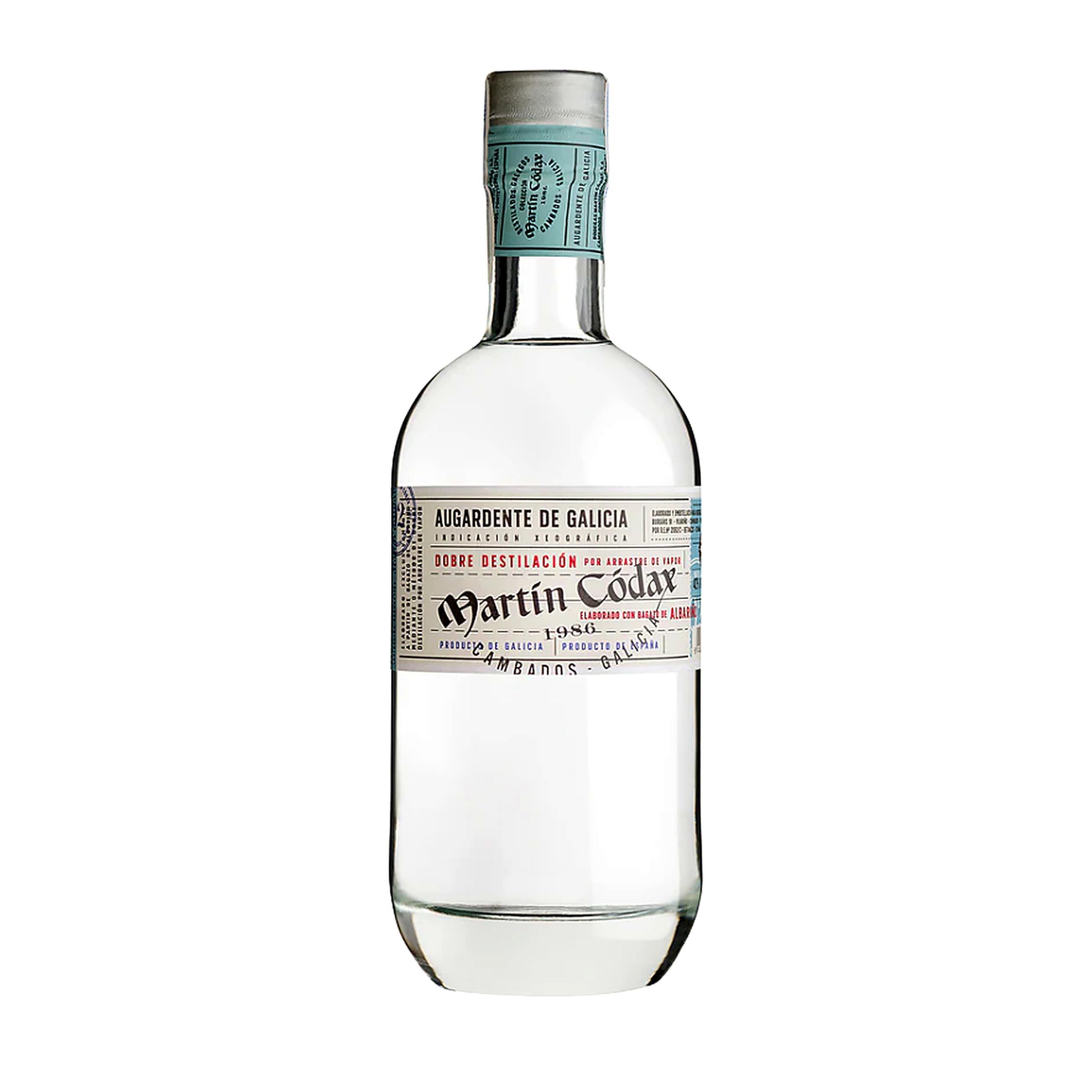 Aguardiente Blanco Martín Códax destilado premium selección gourmet – 1 Botella x 70 cl