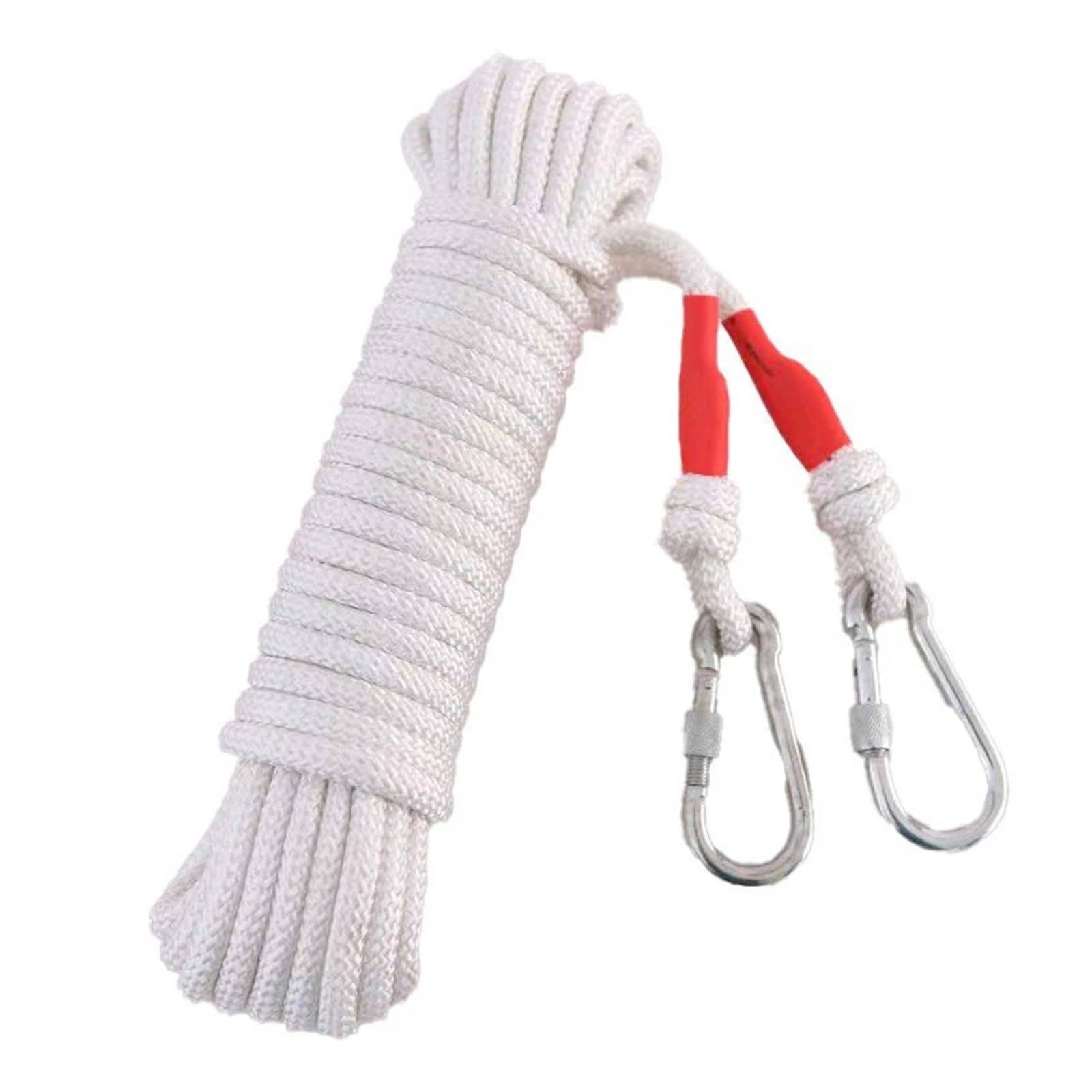 FCfpxwtz Laundry Drying line, Outdoor Washing Line Balcony No-Drill Clothesline Portable Nylon Multicolor 10-30m(White10)
