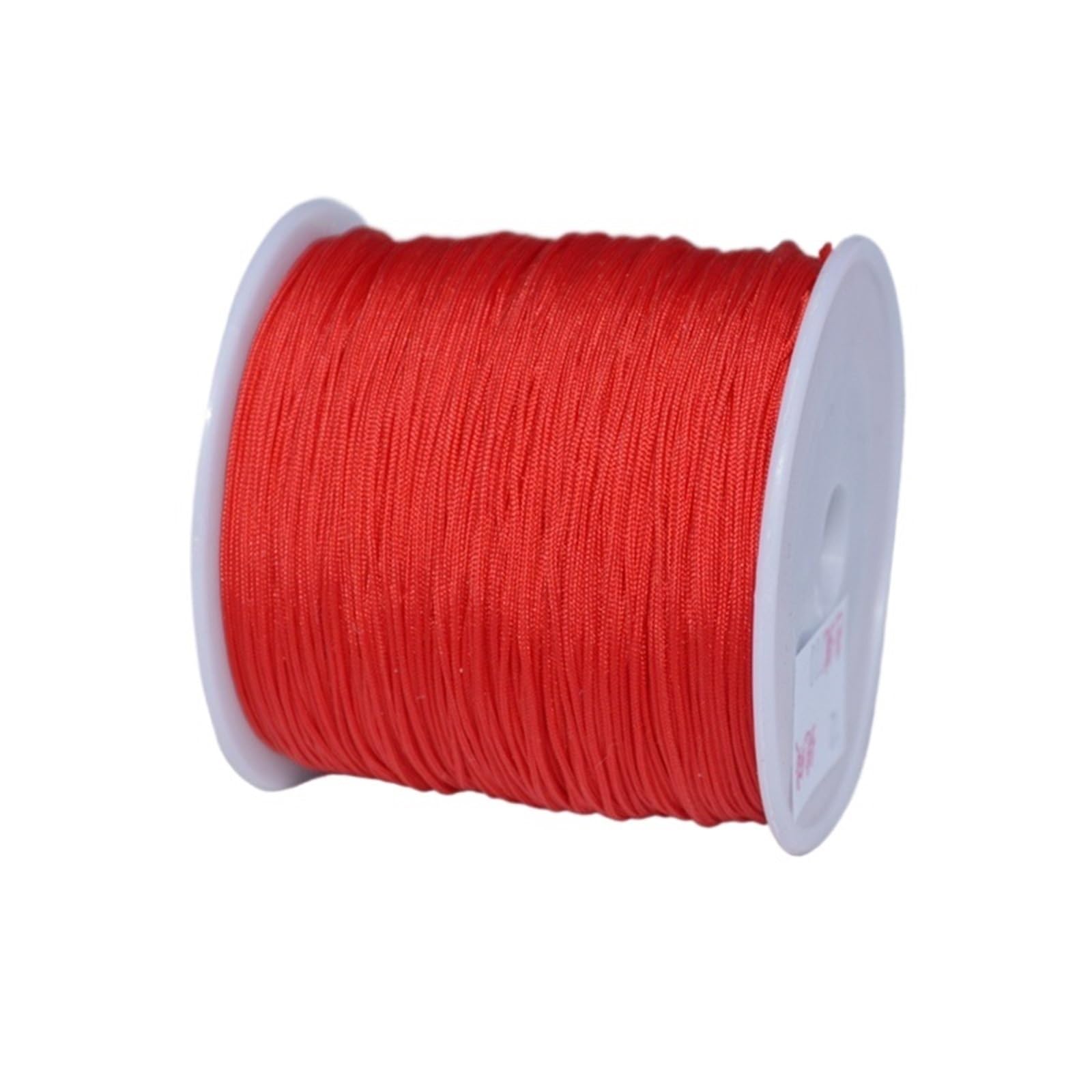 Nylon Cord Thread 6pcs 0.5mm Nylon Satin Cord Knotting Thread for DIY Bracelet Necklace Jewelry Kumihimo Craft Making for Bracelets Macrame(Red)