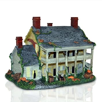 The Bradford Exchange Americas Most Haunted Village Collection Issue #3 Fort Mifflin Hand-Painted Illuminated Sculpture with Detailed Ghoulish Features Halloween Decorations 6.5-inches