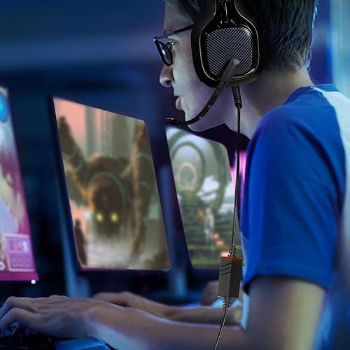 Miniatura 7 de QJYTH Cable A40 de repuesto compatible con auriculares Astro A40, cable de audio silencioso en línea A40 para auriculares Astro A10A40A40TR,