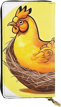 BirdS Nest Golden Chicken Long Clutch Wallet, WomenS Zipper Wallet, Multi Card Organizer, Large Capacity Long Wallet