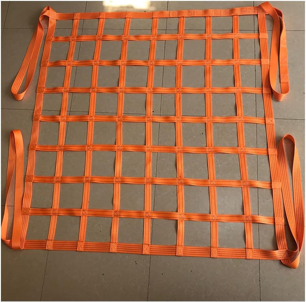Reti da carico Sollevamento di carichi Rete da carico di sollevamento Cinghie di di sollevamento piatta in nylon Caricamento e scarico di oggetti pesanti (1 X 1 M/Maglia 10 cm/Carico 300 kg)