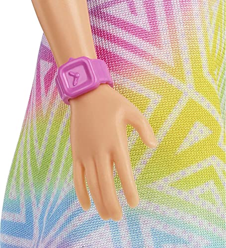 Muñeca Barbie Fashionistas #190 con cabello rubio y morado miniatura 4