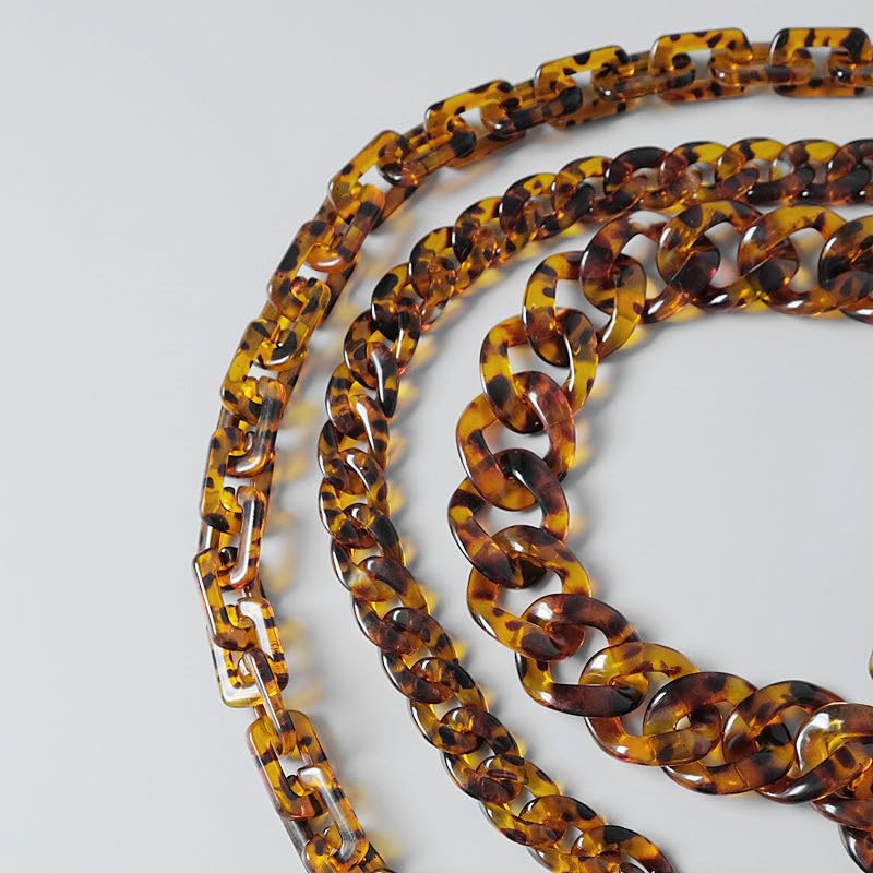 Catena Per Borsa Donna In Acrilico Leopardo - Cinturino Di Ricambio Regolabile, 40cm - Foto 9