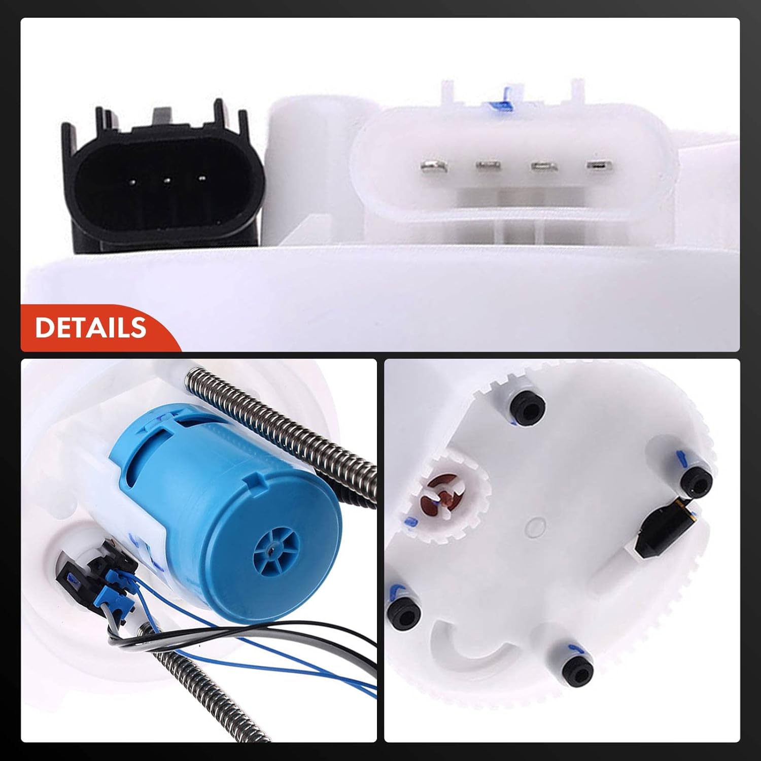 A-Premium Electric Fuel Pump Module Assembly with Pressure Sensor Compatible with Chevrolet Silverado 1500 2009 & GMC Sierra 1500 2009, V8 4.8L 5.3L, Replace# 19206577, 19206578