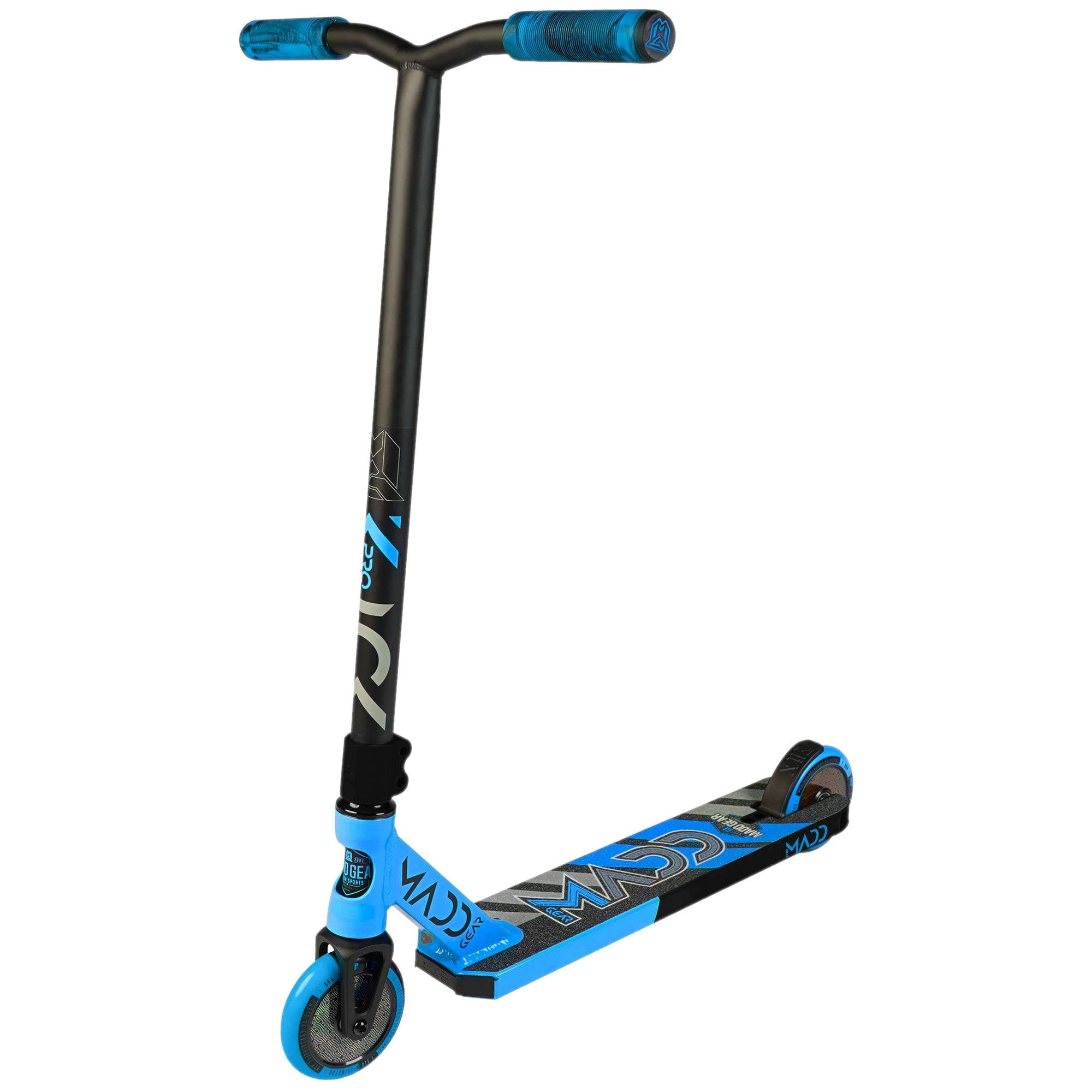 MGP Action Sports – Kick PRO V5 Scooter – Suits Boys & Girls Ages 6+ - Max Rider Weight 100kg – 3 Year Manufacturer’s Warranty – World’s #1 Pro Scooter Brand – Built to Last! (Blue/Black)