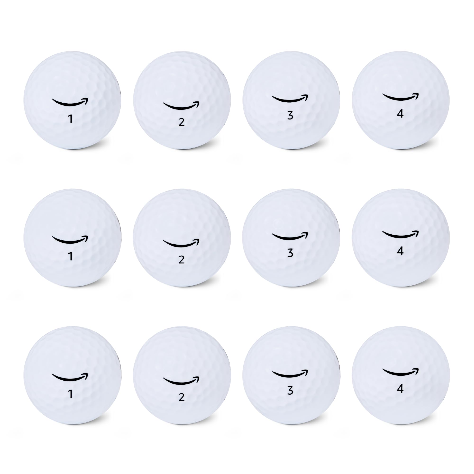 Amazon Basics Core Soft Golf Balls, 12-Pack, White