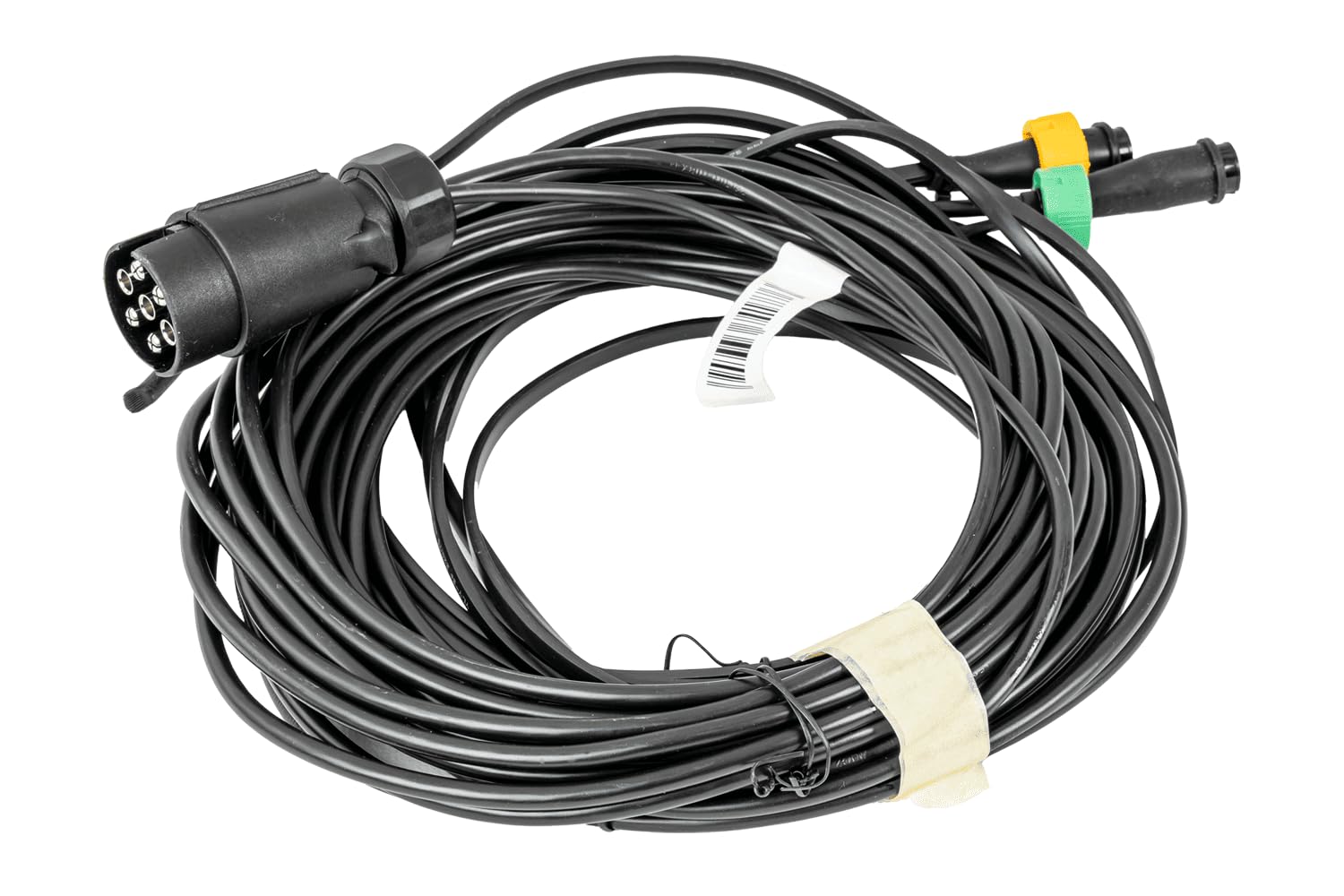 MANTES Anhänger Elektroinstallation 7m Kabelbaum 7 PIN Stecker Bajonett 2x 5 PIN 0,5mm² 12V für PKW Anhänger Positionslicht Bremslicht Blinker Nebelscheinwerfer