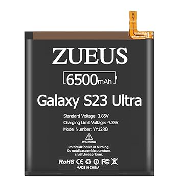 Amazon.com: ZUEUS Galaxy S23 Ultra Battery, (2024 Upgraded