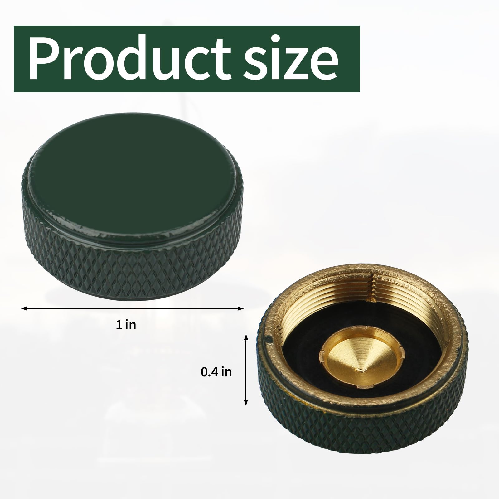 LVACODV Filler Cap Lantern, Compatible with Replacement Parts for Coleman Lanterns and Stoves – Brass Construction, Model 3000000454?Dark Green?