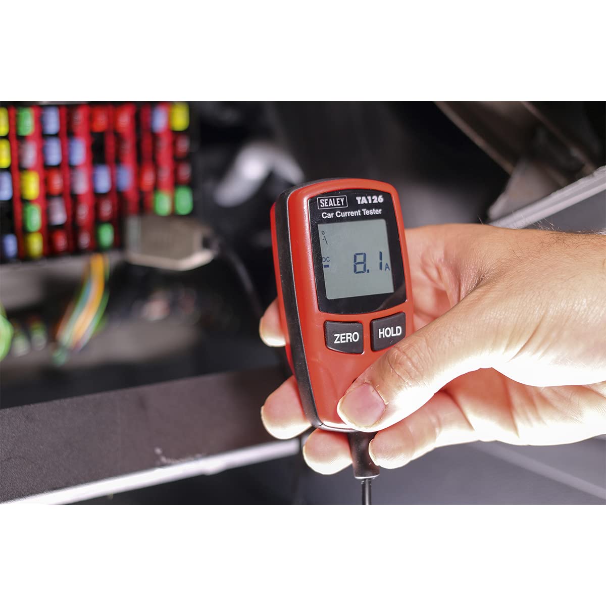 Sealey TA126 0-30A - Multímetro de corriente para automóvil