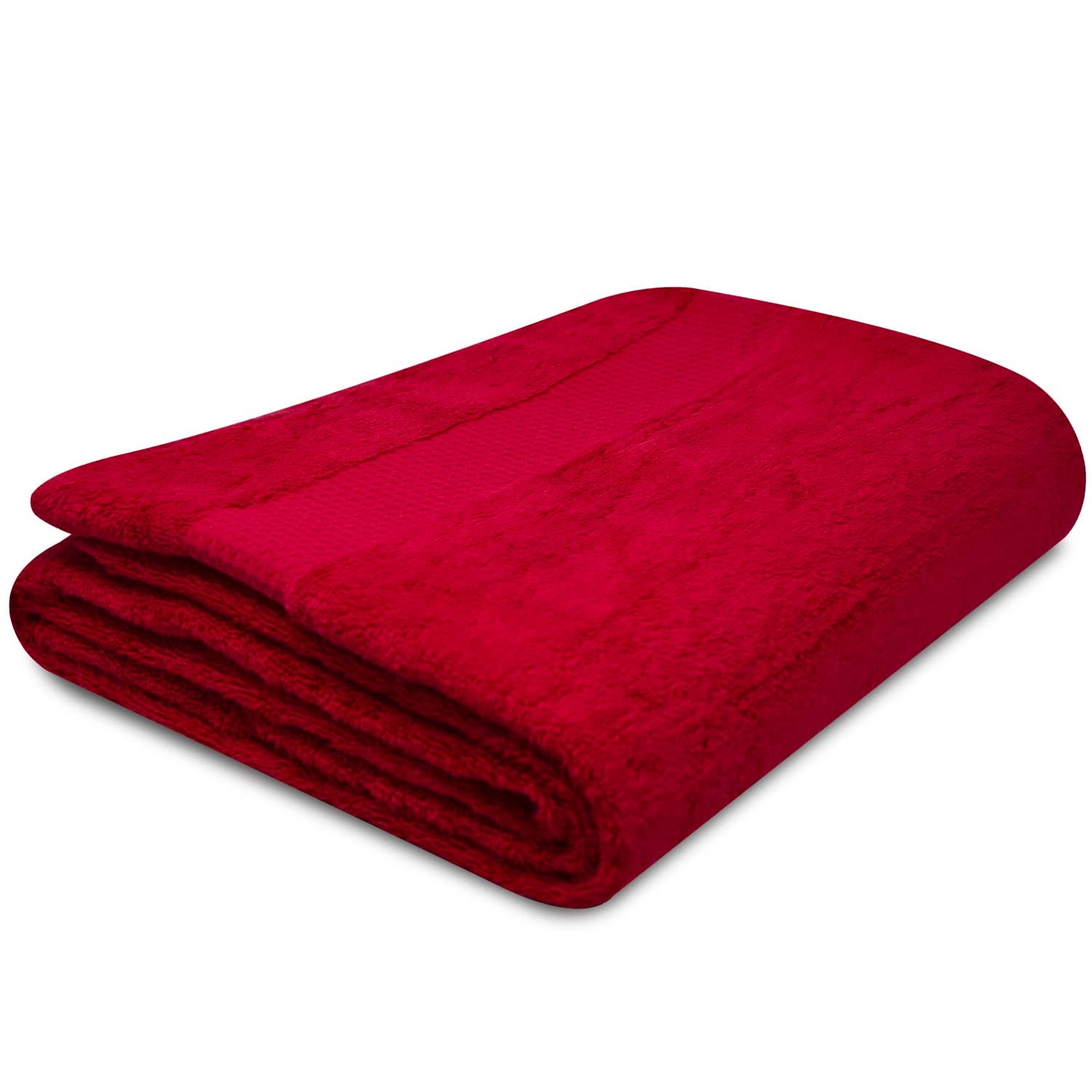 Towelogy® Quick Dry Large Bath Towels Set Egyptian Cotton Ring Spun Premium Hotel Quality Super Absorbent Bathroom Towel 70x125cm (Red Wine