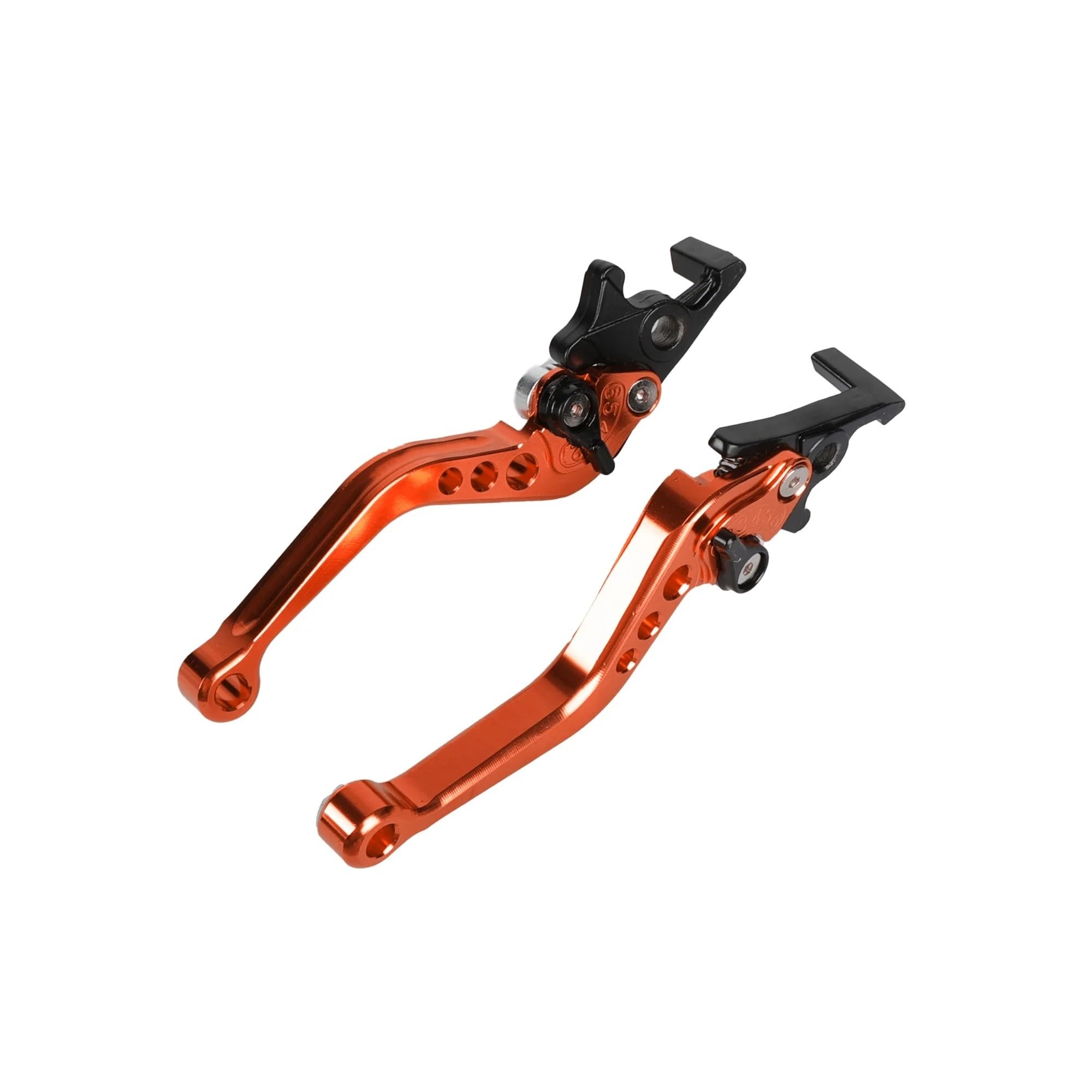 Twixral Motorbike Brake Levers Universal 22mm 7/8" CNC Clutch Brake Handle Lever for Most Motorcycle for Scooter(Orange-b)