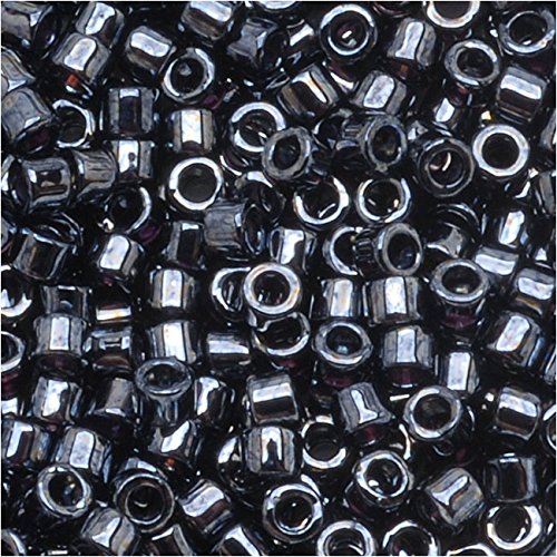 Miyuki Delica Seed Beads 10/0 - Gun Metal Gray - DBM0001 (8 Grams)