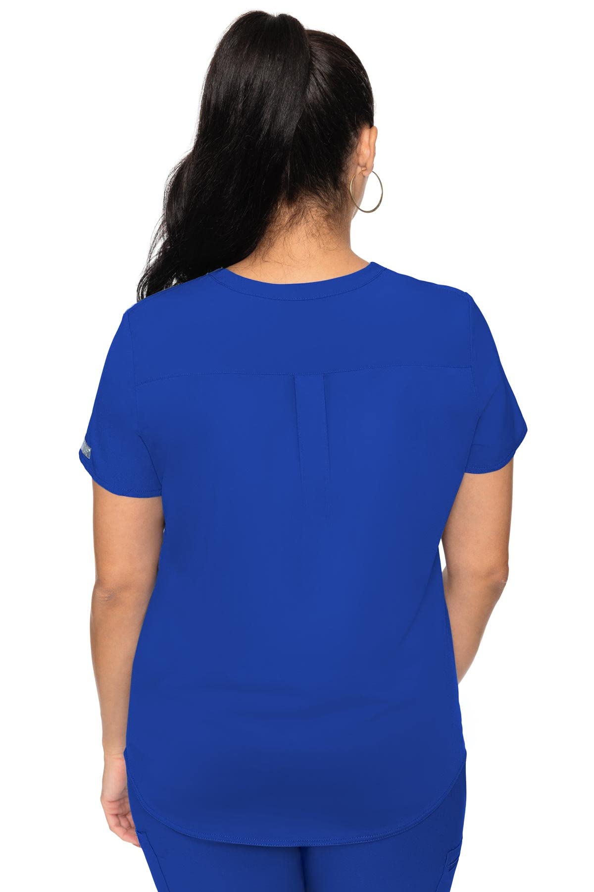 Med Couture Women's Energy Collection Knit Back Top, Royal, Small